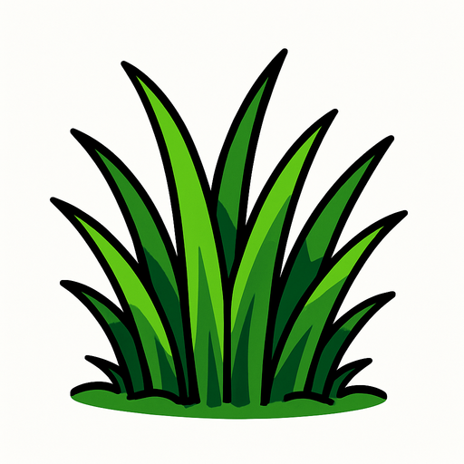 Çimen.
In-Game asset.  2d.  High contrast.  No shadows