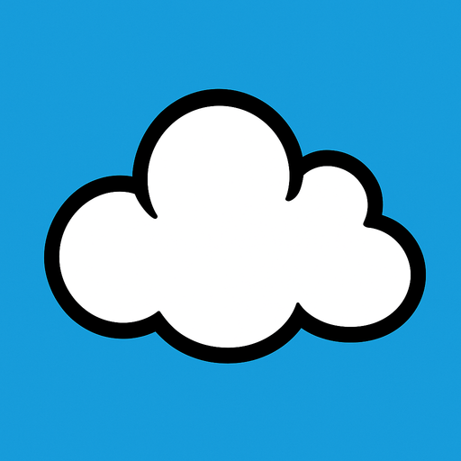 cloud.
In-Game asset.  2d.  High contrast.  No shadows