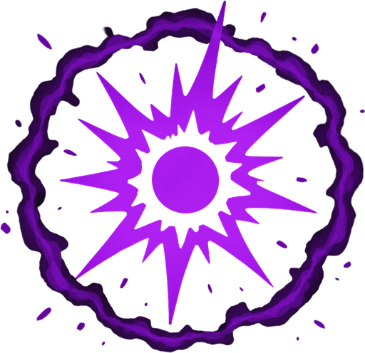 Purple Stun Aura, No text on image!.
In-Game asset.  2d.  High contrast.  No shadows