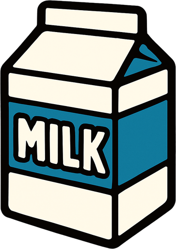 Milk.
In-Game asset.  2d.  High contrast.  No shadows