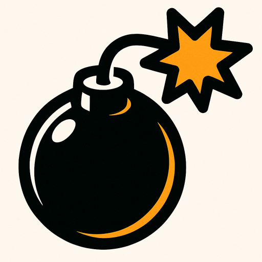 Bomba görseli ekle.
In-Game asset.  2d.  High contrast.  No shadows