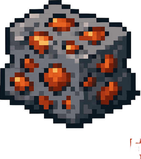 Chopper ore pixart.
In-Game asset.  2d.  High contrast.  No shadows