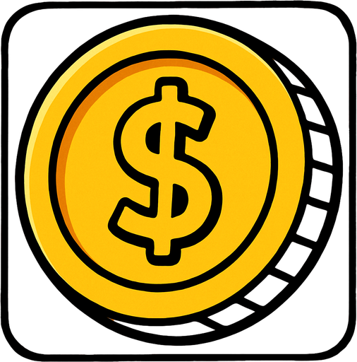 coinIcon.
In-Game asset.  2d.  High contrast.  No shadows