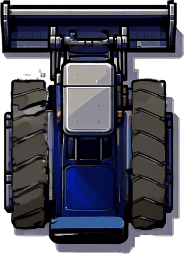 Moving bulldozer tracks.