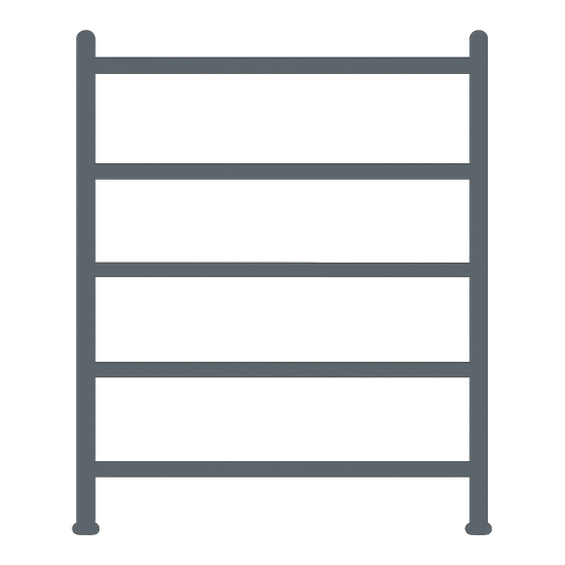 2D metal golgesiz merdiven. No background. Transparent background. Blank background. No shadows. 2d. In-Game asset. flat