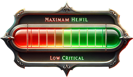 horizontal health level bar.
