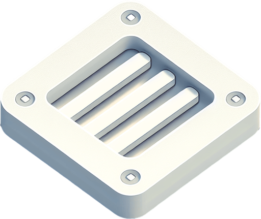 White square with tight round corners and web, flat shaded, hyper casual game. Single Game Texture. In-Game asset. 2d. Blank background. High contrast. No shadows.