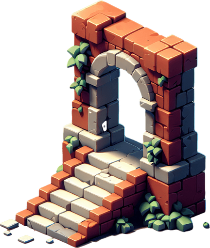 obstacle.
Single Game Texture.  In-Game asset.  2d.  Blank background.  High contrast.  No shadows