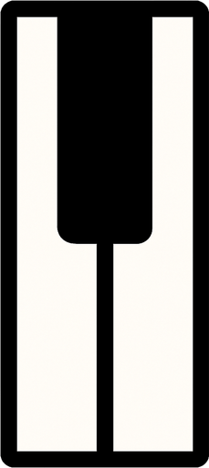 make me a trap key for piano 80x180.
In-Game asset.  2d.  High contrast.  No shadows