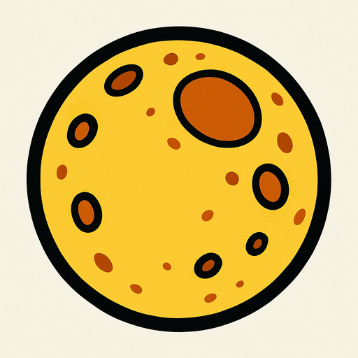 moon.
In-Game asset.  2d.  High contrast.  No shadows