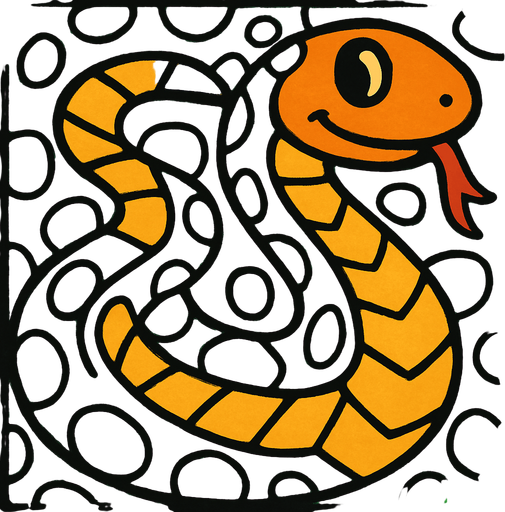 cartoon snake texture.
In-Game asset.  2d.  High contrast.  No shadows