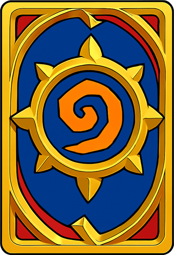 card back.
In-Game asset.  2d.  High contrast.  No shadows