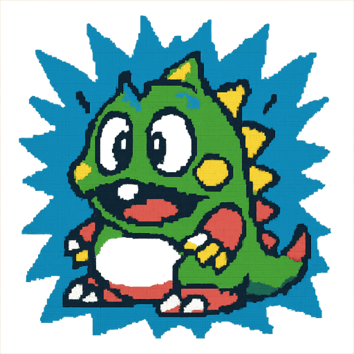 A popped blue bobble, pixel style, bubble booble arcade game inspired.
In-Game asset.  2d.  High contrast.  No shadows