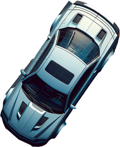 Carro visto desde arriba.
Single Game Texture.  In-Game asset