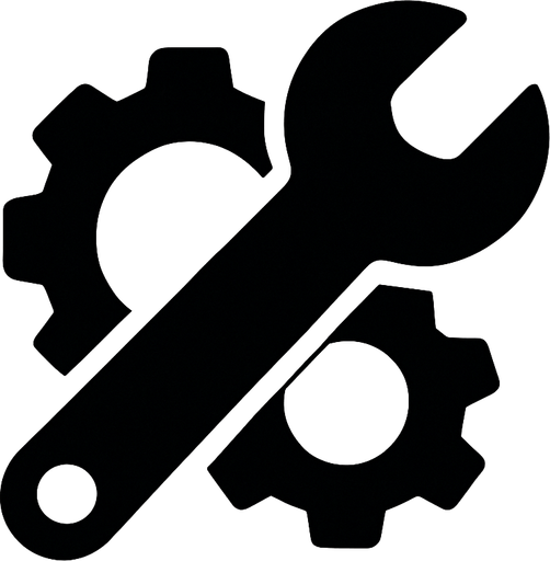 Minimalist mechanics icon.
In-Game asset.  2d.  High contrast.  No shadows