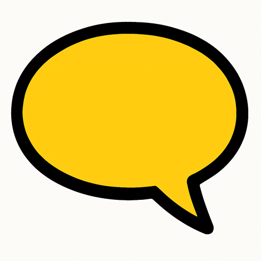 speech bubble 2d.
In-Game asset.  2d.  High contrast.  No shadows