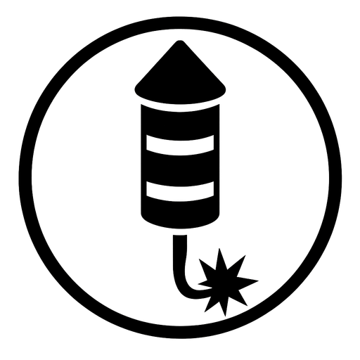 Vertical cohete de fuego artificial chino