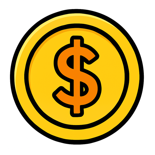 coin.
In-Game asset.  2d.  High contrast.  No shadows