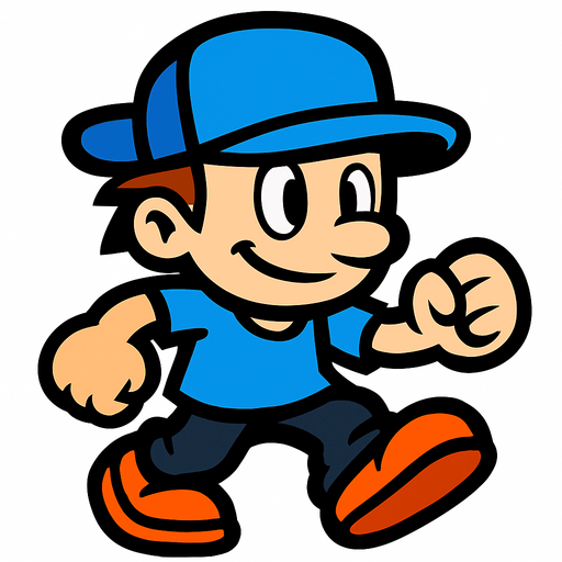 icy  tower guy.
In-Game asset.  2d.  High contrast.  No shadows