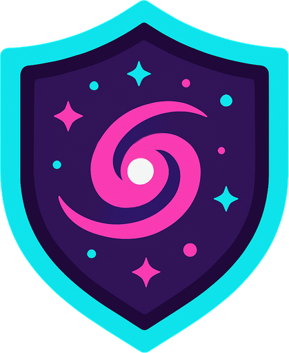 galaktic shield 2d.
In-Game asset.  2d.  High contrast.  No shadows