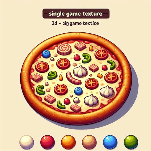 çiğ pizza.
Single Game Texture.  In-Game asset.  2d.  Blank background.  High contrast.  No shadows