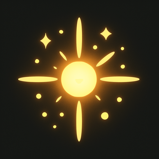 Particula de luz.
In-Game asset.  2d.  High contrast.  No shadows