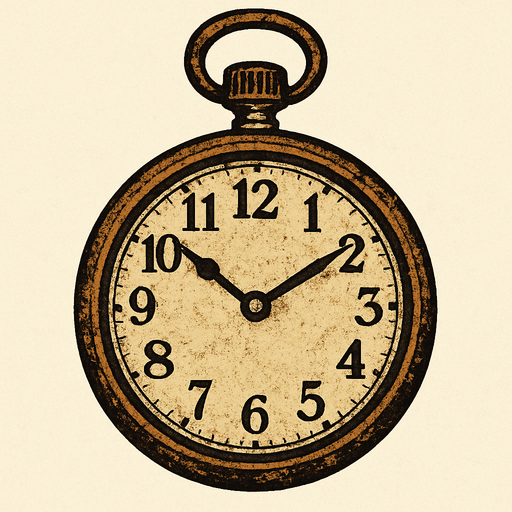 eski bir saat.
In-Game asset.  2d.  High contrast.  No shadows