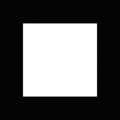 only white square.
In-Game asset.  2d.  High contrast.  No shadows