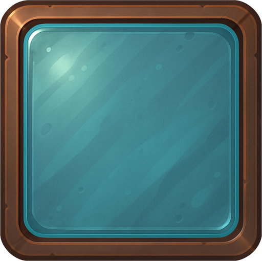 square glass top view.
In-Game asset