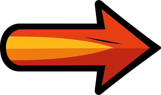 arrow bullet.
In-Game asset.  2d.  High contrast.  No shadows