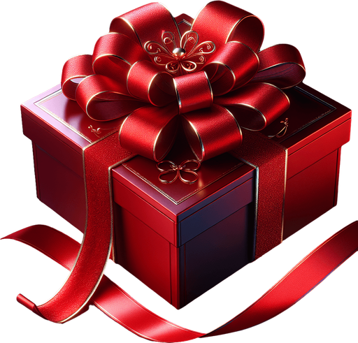 beautifull red gift box.