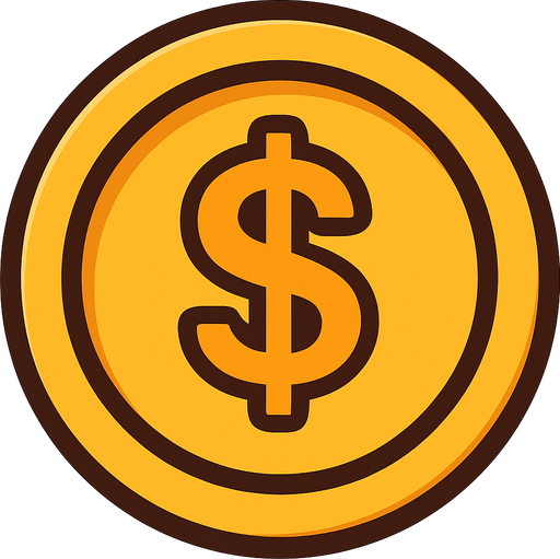 round money board.
In-Game asset.  2d.  High contrast.  No shadows