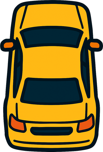 Standart Car vertical.
In-Game asset.  2d.  High contrast.  No shadows