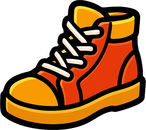 Shoe.
In-Game asset.  2d.  High contrast.  No shadows