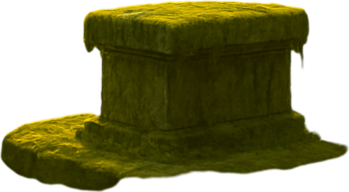 A mystical medieval forest glade with ancient trees, golden sunlight filtering through leaves, stone altar covered in moss, enchanted and sacred atmosphere, realistic.
In-Game asset.  2d.  High contrast.  No shadows