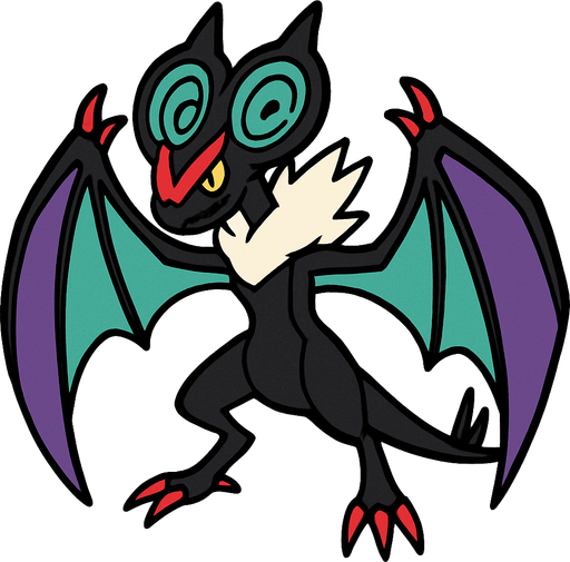 Noivern.
In-Game asset.  2d.  High contrast.  No shadows