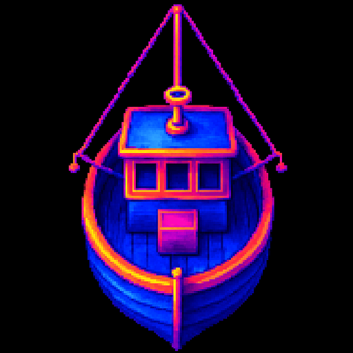 This boat, same perspective, boat facing down.