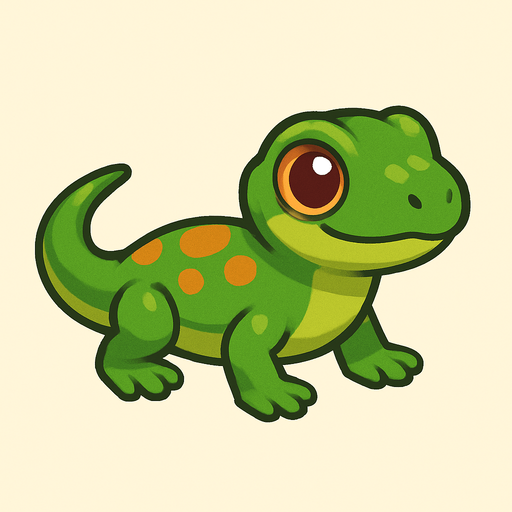 Little lizard.
In-Game asset.  No shadows