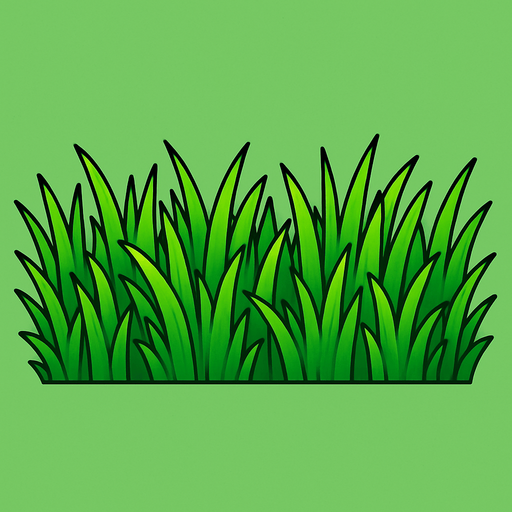 düz çimen resmi.
In-Game asset.  2d.  High contrast.  No shadows