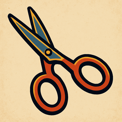 Scissors.
In-Game asset.  2d.  High contrast.  No shadows
