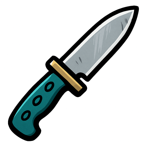 Bıçak.
In-Game asset.  2d.  High contrast.  No shadows