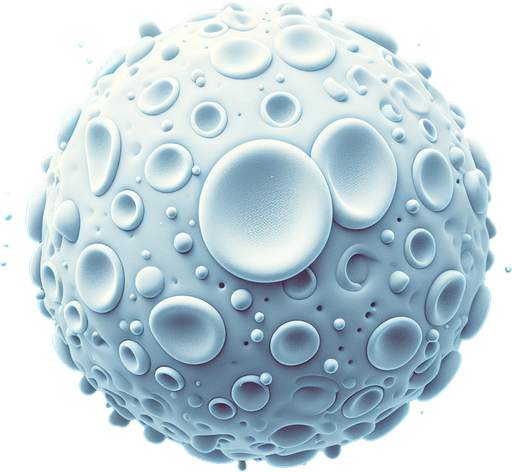 white blood cell.
Single Game Texture.  In-Game asset.  2d.  Blank background.  High contrast.  No shadows