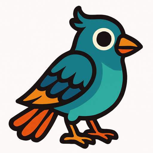 Bird.
In-Game asset.  2d.  High contrast.  No shadows