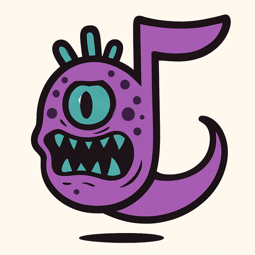 MÜZİK NOTASI ŞEKLİNDE BİR UZAYLI CANAVAR ÇİZ  BU KARAKTER ETRAFTA DÖNEBLİYOR ONE GÖRE, AYAKSIZ. SİYAH KULLANMA. GÜLMESİN
In-Game asset.  2d.  High contrast.  No shadows