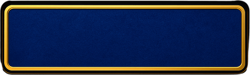 Keep the exact shape but change the material to be a lighter, but rich blue felt with a golden border around it
