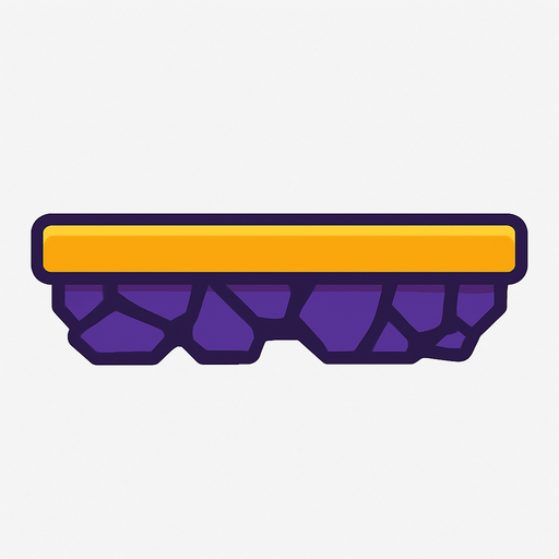 size 200x20 PLATFORM  Shape Box.
In-Game asset.  2d.  High contrast.  No shadows