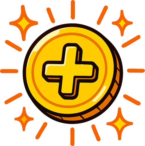 + gain coin effect.
In-Game asset.  2d.  High contrast.  No shadows