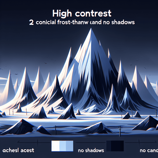 Pingos in the Arctic.
Single Game Texture. In-Game asset. 2d. Blank background. High contrast. No shadows.
