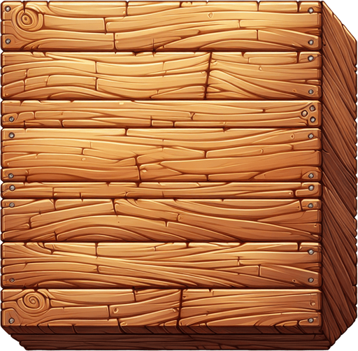 wooden plank.
Single Game Texture.  In-Game asset.  2d.  Blank background.  High contrast.  No shadows