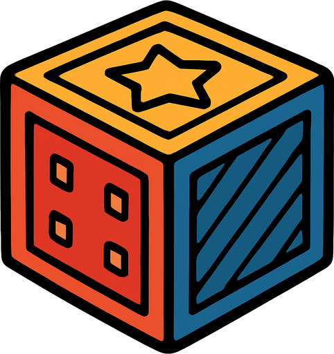 cube.
In-Game asset.  2d.  High contrast.  No shadows
